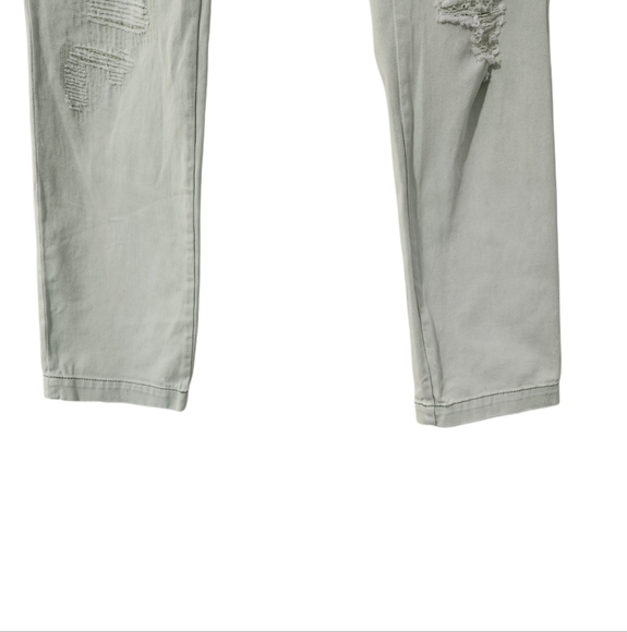 Anthropologie Pilcro Hyphen Fit Distressed Chinos Women's Size 27 Light Green - Picture 9 of 16